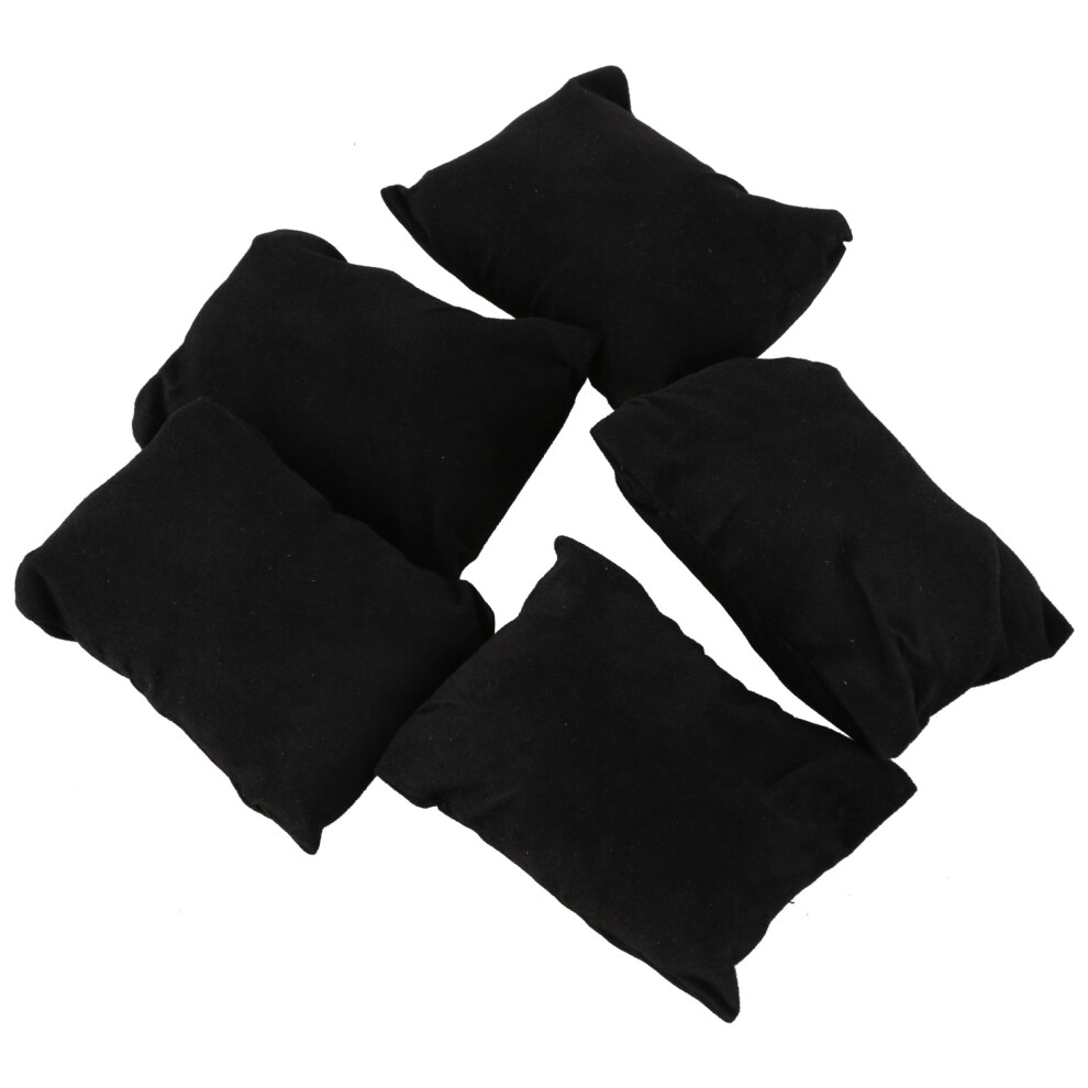 5 x fluwelen armband horloge sieraden display kussen zwart