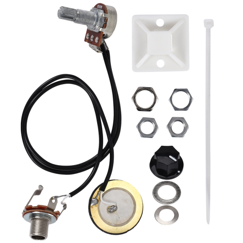 Ενισχυτής Piezo Transducer Pickup Guitar 27mm με Jack 6,35MM 1