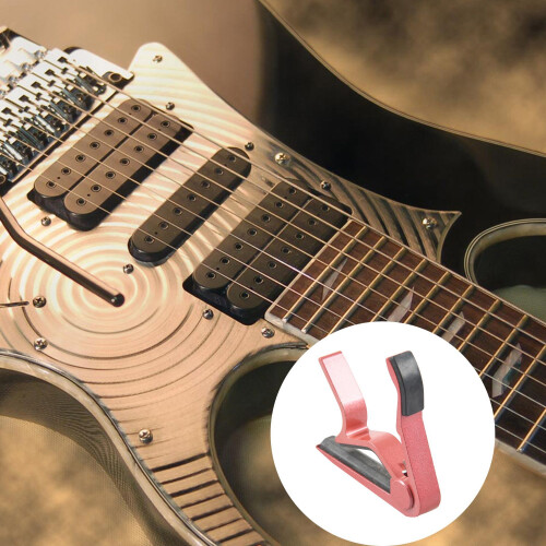 Clamp Key Trigger Capo για ακουστική ηλεκτρική κλασική κιθάρα (ροζ) 2