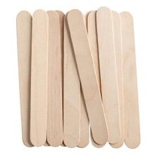 100 Count 3,6 ιντσών Ξύλινα ραβδιά Popsicle πολλαπλών χρήσεων, παγωτό
