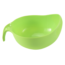 Rice Washing Filter Strainer Kitchen Tool With Handle Green