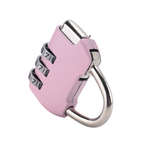 Luggage Box Resettable Combination Lock Padlock 3 Digit Number Pink 2