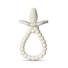 RaZbaby Silicone Baby Teether  BerryBumps Textured Silicone Soothes Babies? Sore Gums  Infant Front and Back Teething Relief Toy  BPA Free  Easy-to-Ho
