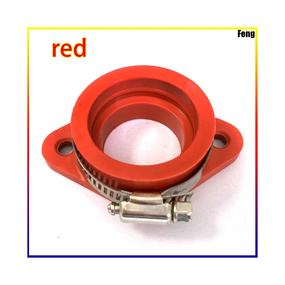 (red- 32 34mm) Motorcycle Carburetor Adapter Intake Pipe Rubber Universal KEIHIN MIKUNI KOSO PE PWK21-34 Motocross Air Intake-image-OPC-PGFHNVW-NEW
