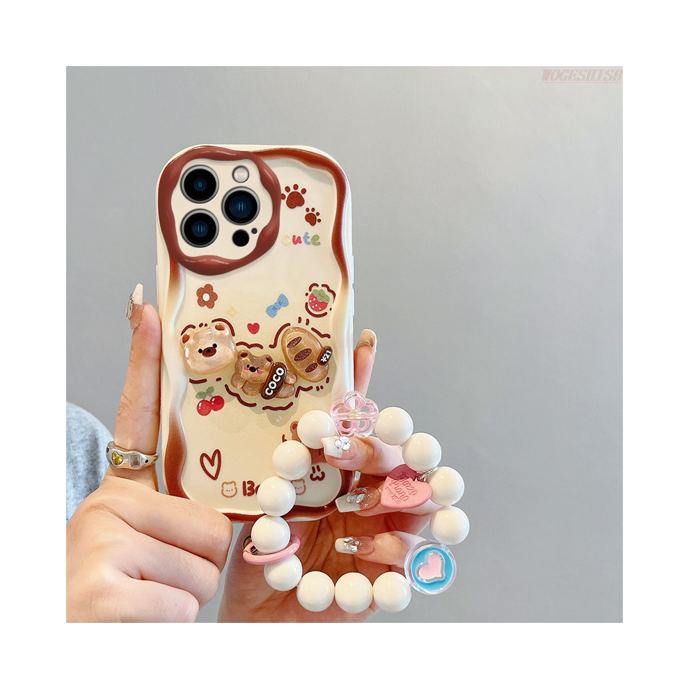 (Bear Galaxy A53 5G) Kuromi Rabbit Phone Case For Samsung Galaxy A31 A3 Brown 931288152436