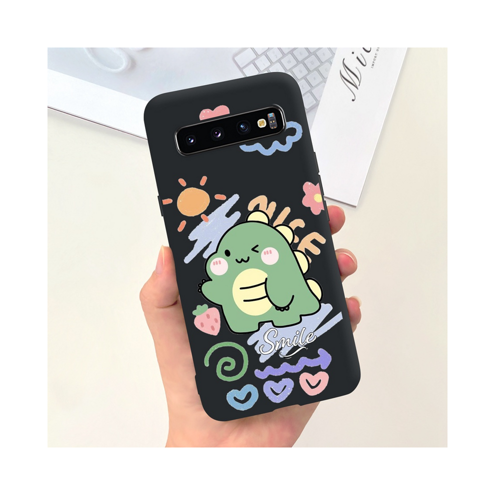 (Capa-U57, For Samsung S10e) For Samsung S10 Plus Sm-G975f Case Cute Dinosaur D 931288162725
