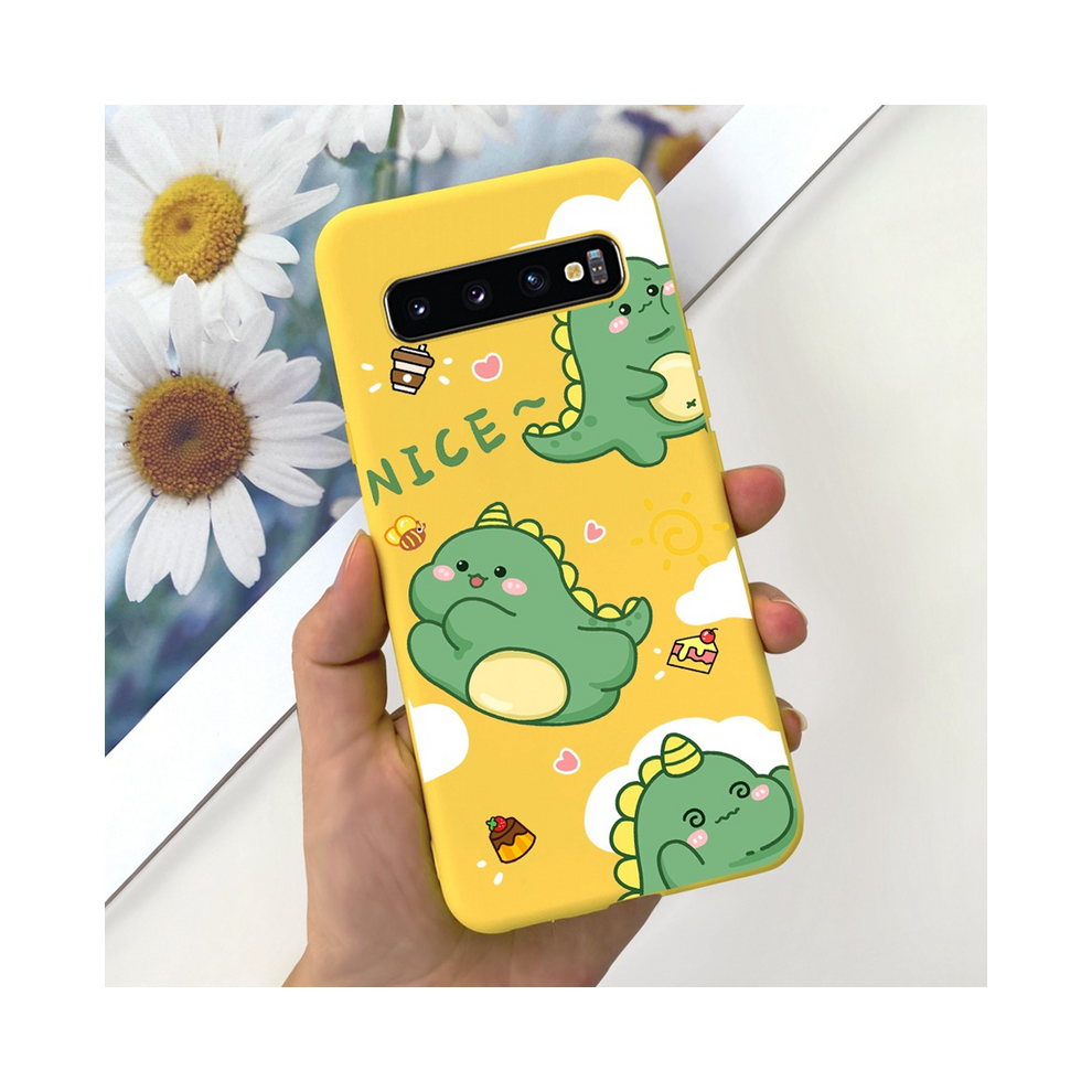 (Capa-U56, For Samsung S10) For Samsung S10 Plus Sm-G975f Case Cute Dinosaur D 931288162763