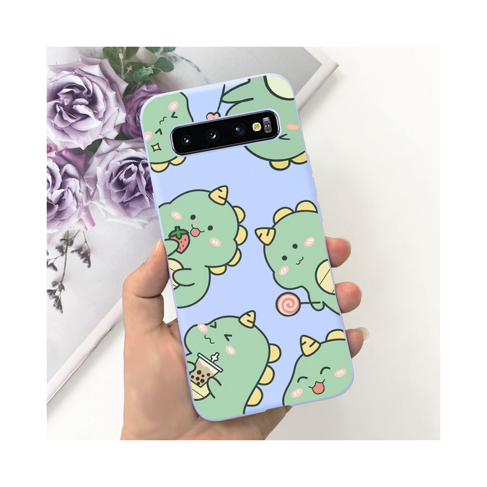 (Capa-U59, For Samsung S10e) For Samsung S10 Plus Sm-G975f Case Cute Dinosaur D 931288162862