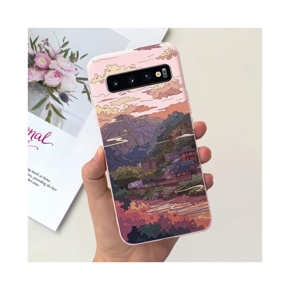 (Capa-U18, For Samsung S10e) For Samsung S10 Plus Sm-G975f Case Cute Dinosaur D 931288163524