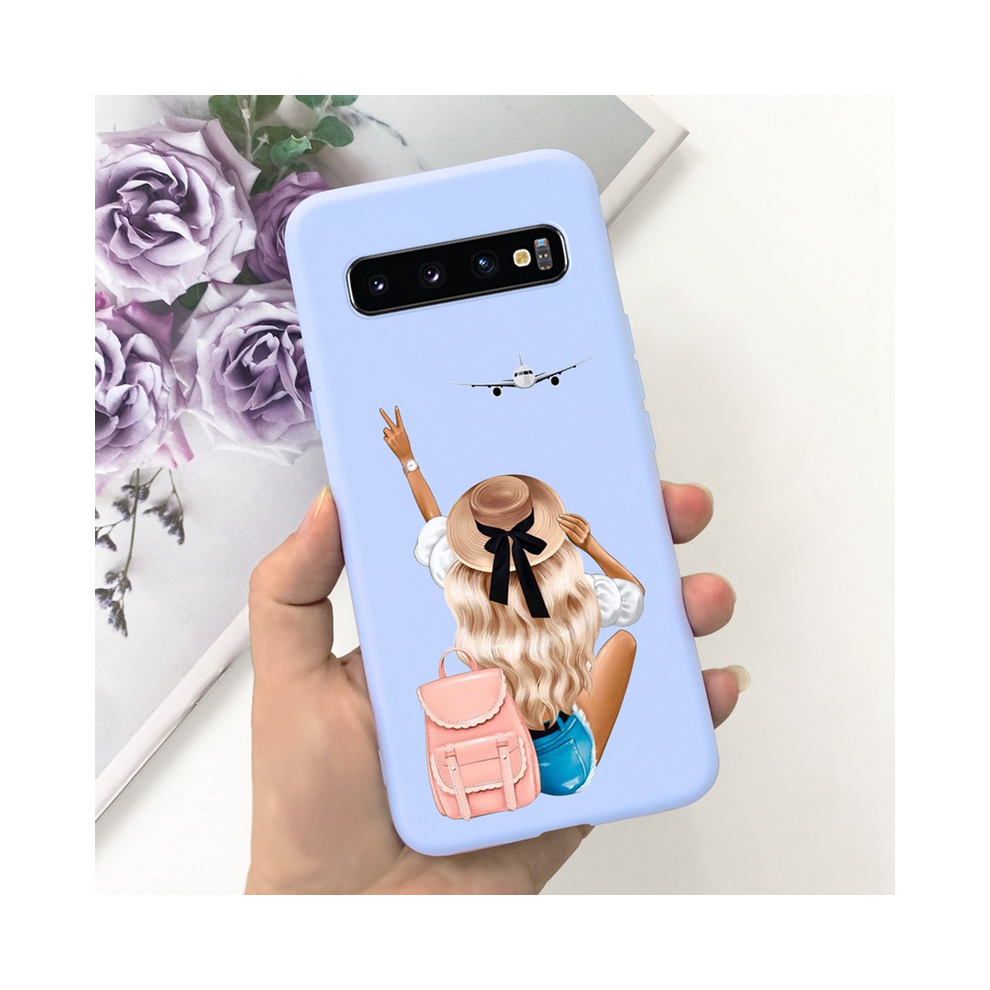 (Capa-U28, For Samsung S10 Plus) For Samsung S10 Plus Sm-G975f Case Cute Dinosaur D 931288163883