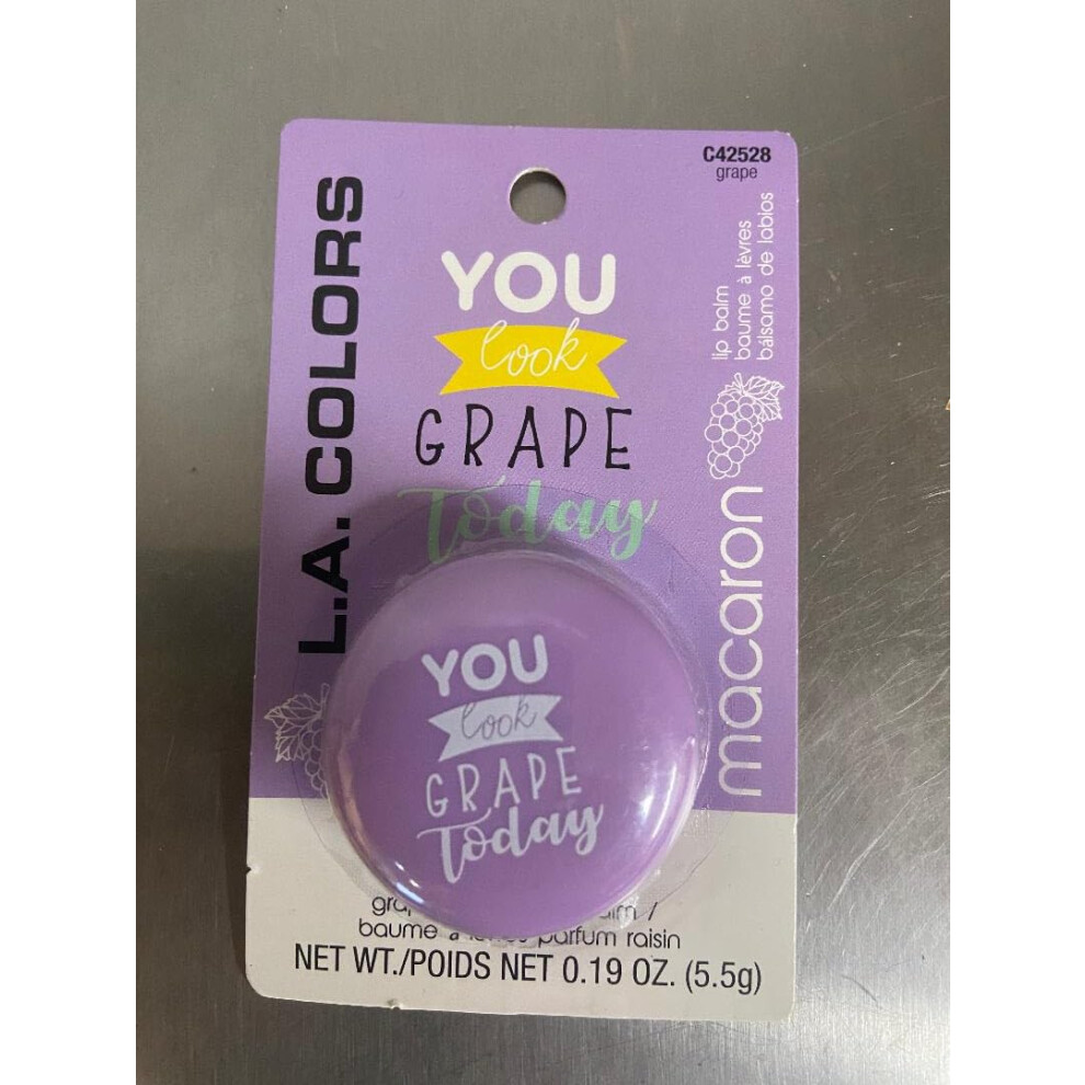 ?? ?????S L.a. Colors You Look Grape Macaron Lip Balm C42528 Grape.19 Oz