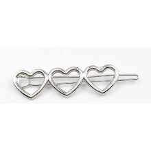Hopea Hollow Love Heart Hiusneula metalliseos Barrettes Hiuspidikkeet Hius otsatukka Clip Hiustarvikkeet Naisille Tytille Sydnkynsipidikkeet ja pii