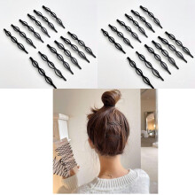 Rosojodg 24Pcs Black Vintage Hair Pins Mini Bobby Pins Fashion BB Clip Invisible Bangs Clip Small Bobby Pins for Women and Girls Decorative Wedding Da