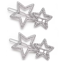 2db Silver Bling Hollow Star Hajkapcsok Csszsmentes Fm Geometrikus Hajtu Elegns Strasszko Hajcsavarok Noi Lnyoknak Hajformz Hajkiegsztok Cs