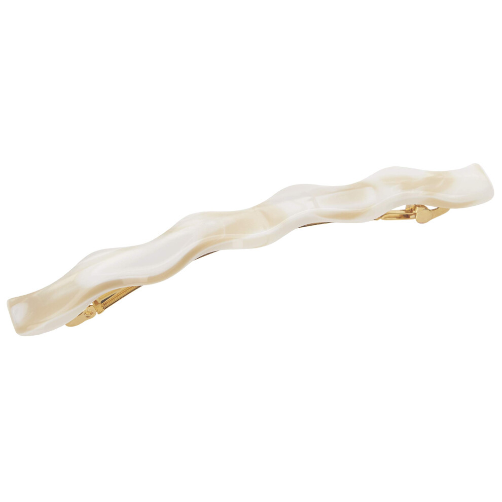 Barrette Longue Et Fine Ondul E Alba De France Luxe - Coupe Confortable Pour Une Perfection Soign E-image