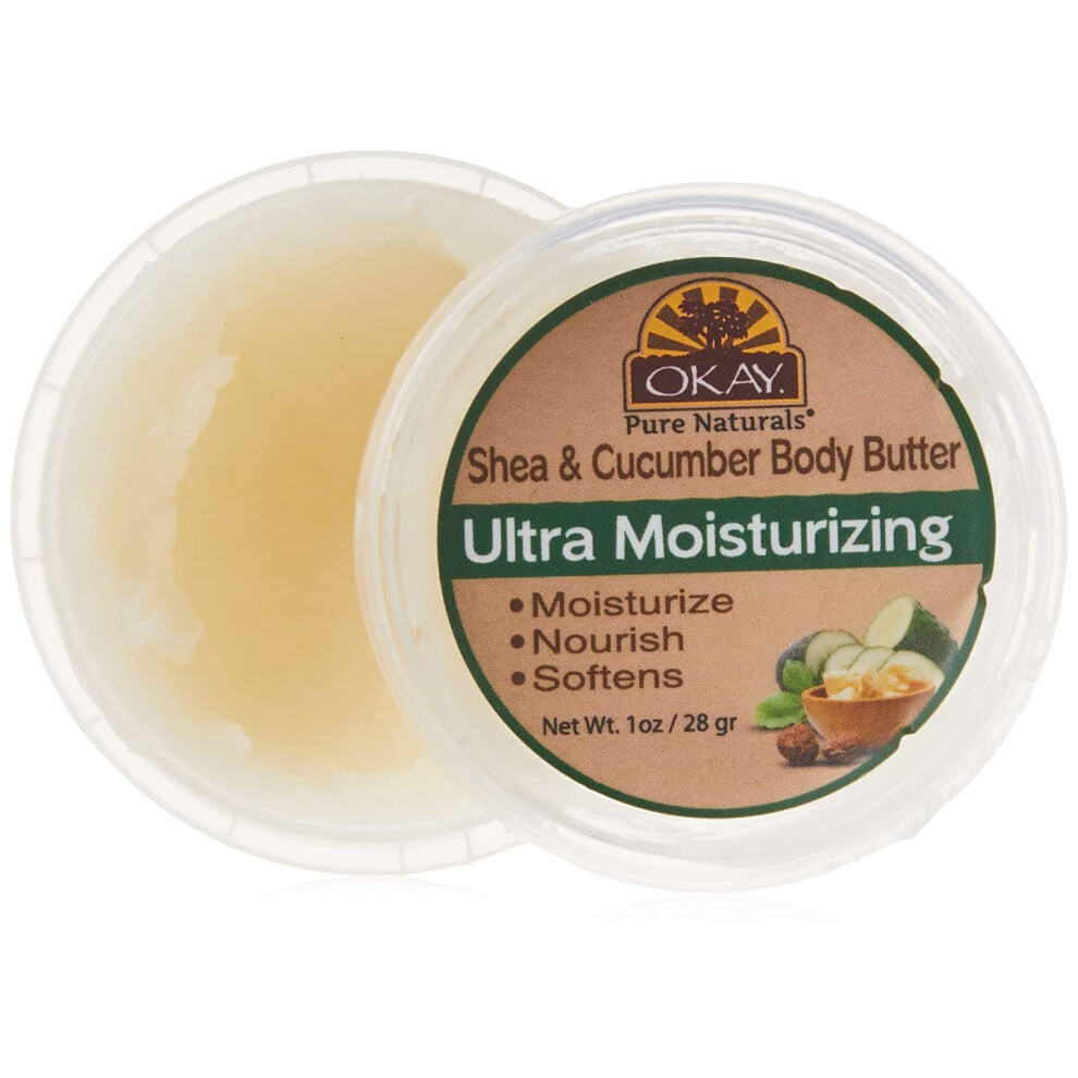 Okay Shea And Cucumber Body Butter Ultra Moisturizing 1Oz / 30Gr.