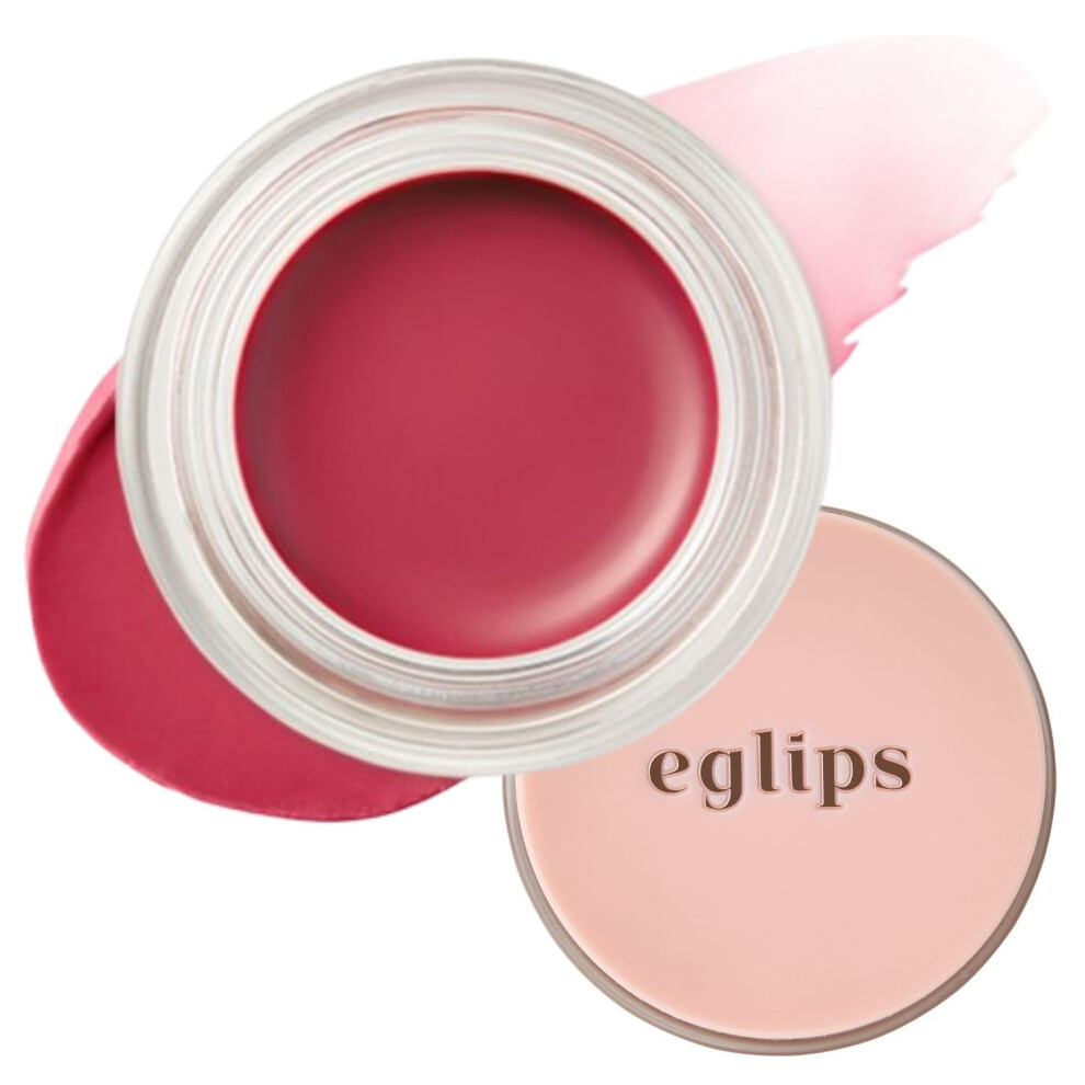 Eglips Lip & Cheek Glow Balm - Multi-Use Tinted Melting Balm Blush For Lips & Cheeks Builable And Blendable Texture (06 Glacier 0.18 Oz)