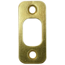 Zaczep zasuwy okrągłej narożnej 1"""" x 2-1/4"""" 1-5/8"" Od środka do środka Polerowany mosiądz firmy Stone Harbor Hardware