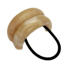 RPZL Glanzende Arch Pony Morgan Stacked Cuff voor dames (BLONDE TORTOISE Double)