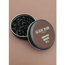 0,9 OZ italiensk keratinlim til h?rforl?ngelser Hot Fusion Flat/Nail/U/I Tip Perler Granulat Pellet (sort)