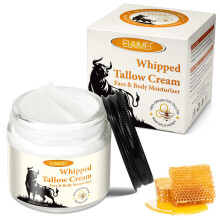 60g Beef Tallow for Skin Tallow and Honey Balm - Grass Fed Tallow Raw Wild Honey & Beeswax - Softens Dry Rough Skin Deep Hydrating - Beef Tallow