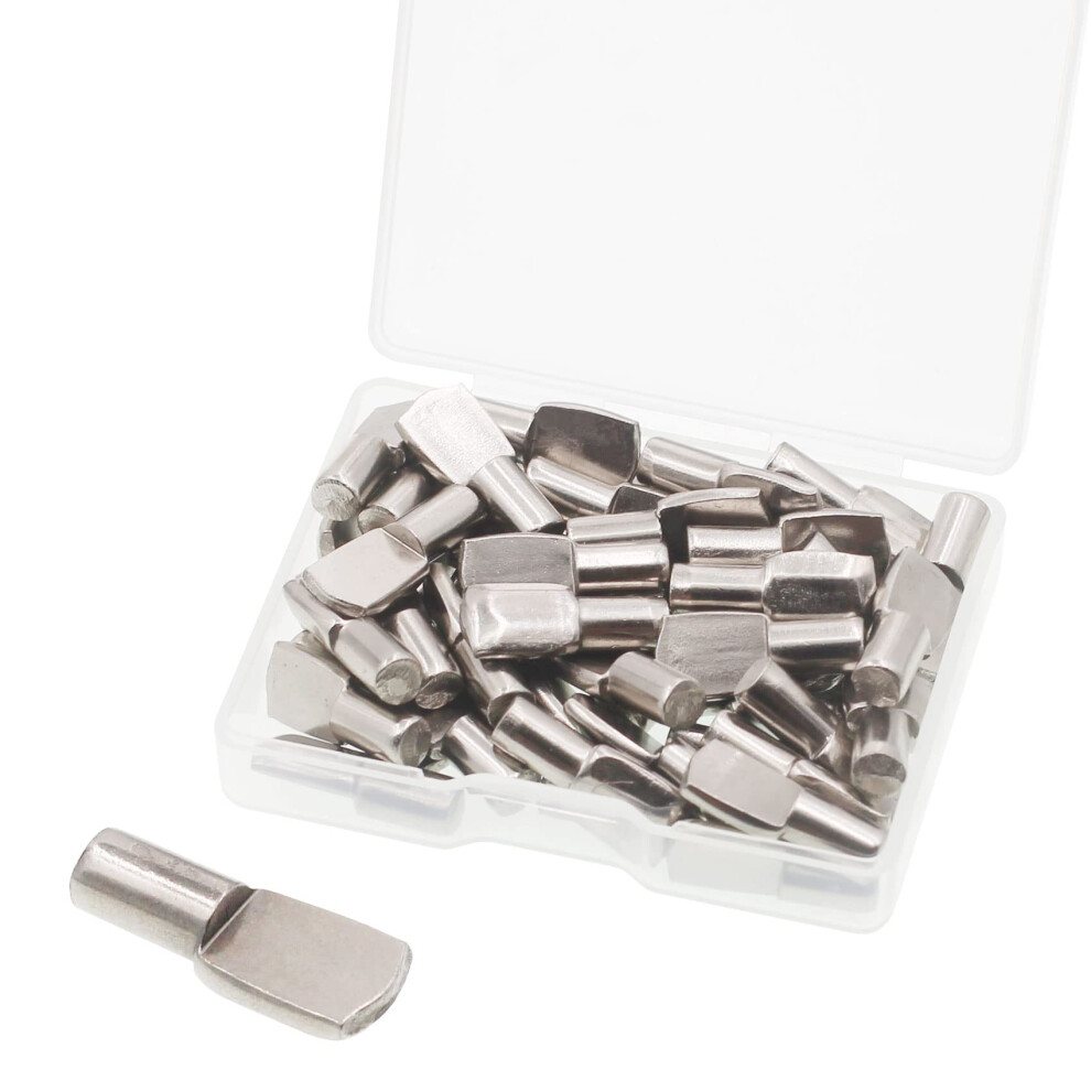Shelf Pegs 50 Pcs Shelf Pins 5Mm Shelf Support Pegs Nickel Plated Cabinet Shelf Pegs Holders Shelf Bracket Pegs For Kitchen Bookcase Shelf Shelves 604015835628
