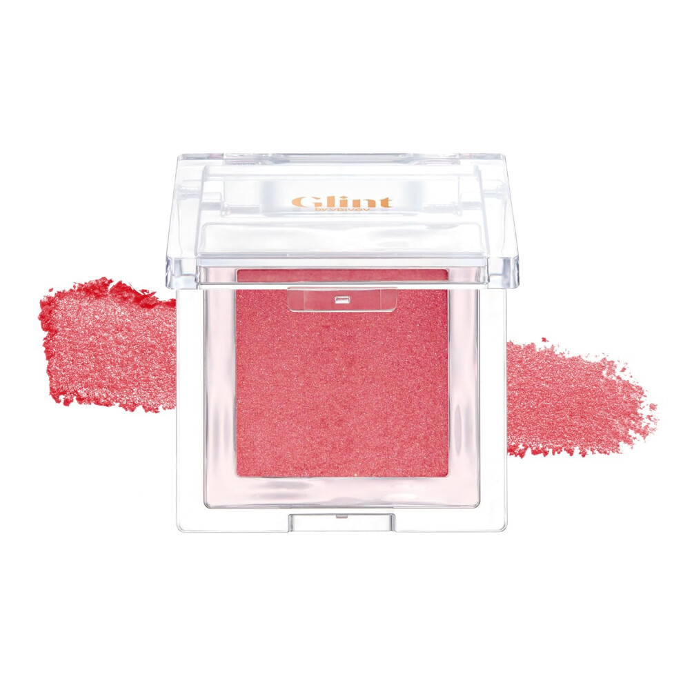 Glint By Vdivov Glint Baked Blush (Strawberry Smoke 0.08Oz) - Long-Lasting All-Day Face Blush Powder For A Natural Look. Korean Skin Care Makeup. Blendable Color Fo