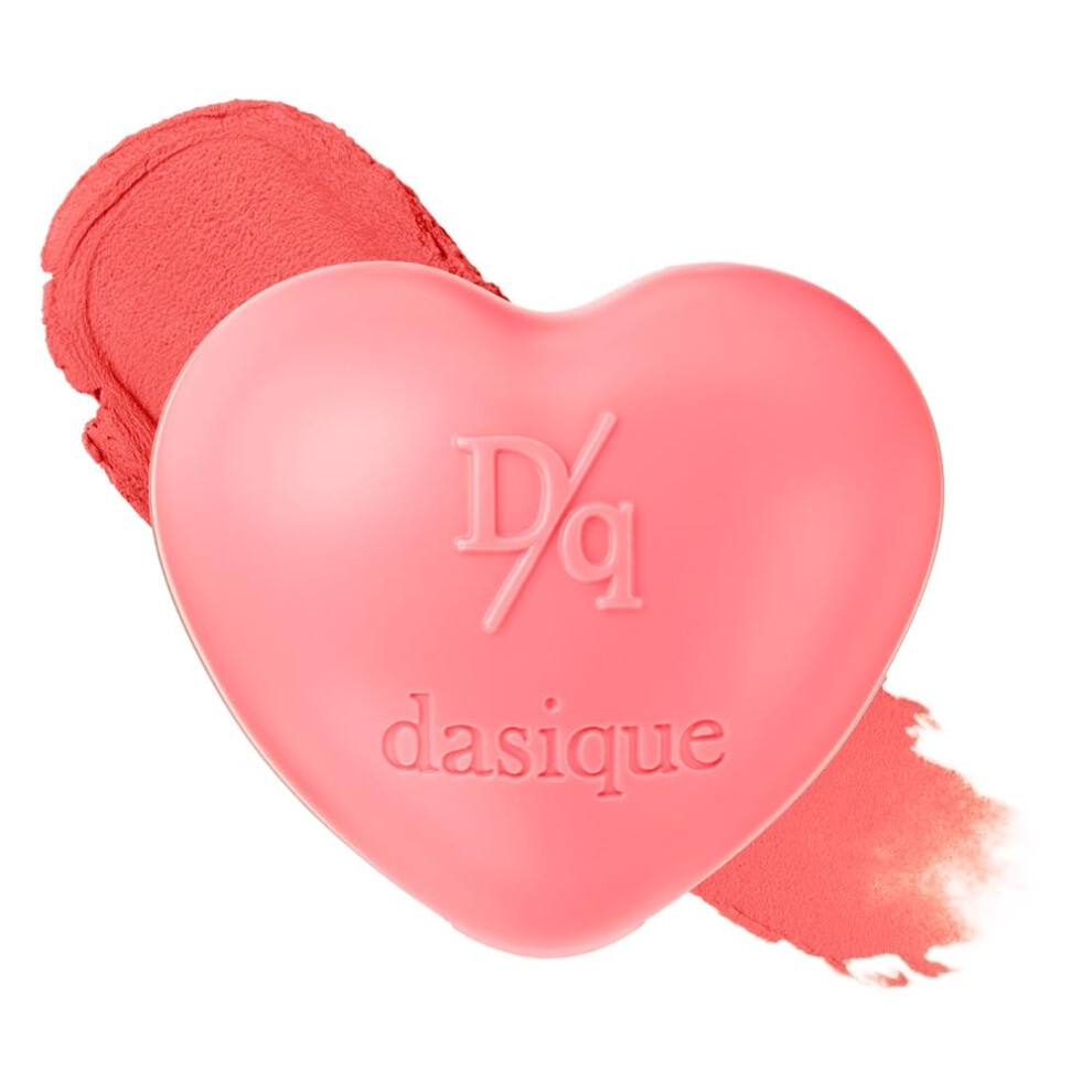 ?Tas?? Dasique Souffle Color Pot #03 Coral Choux - Makeup Blush Buildable Silky-Smooth Texture Build-In Mini Brush Multi-Use For Cheek And Lip