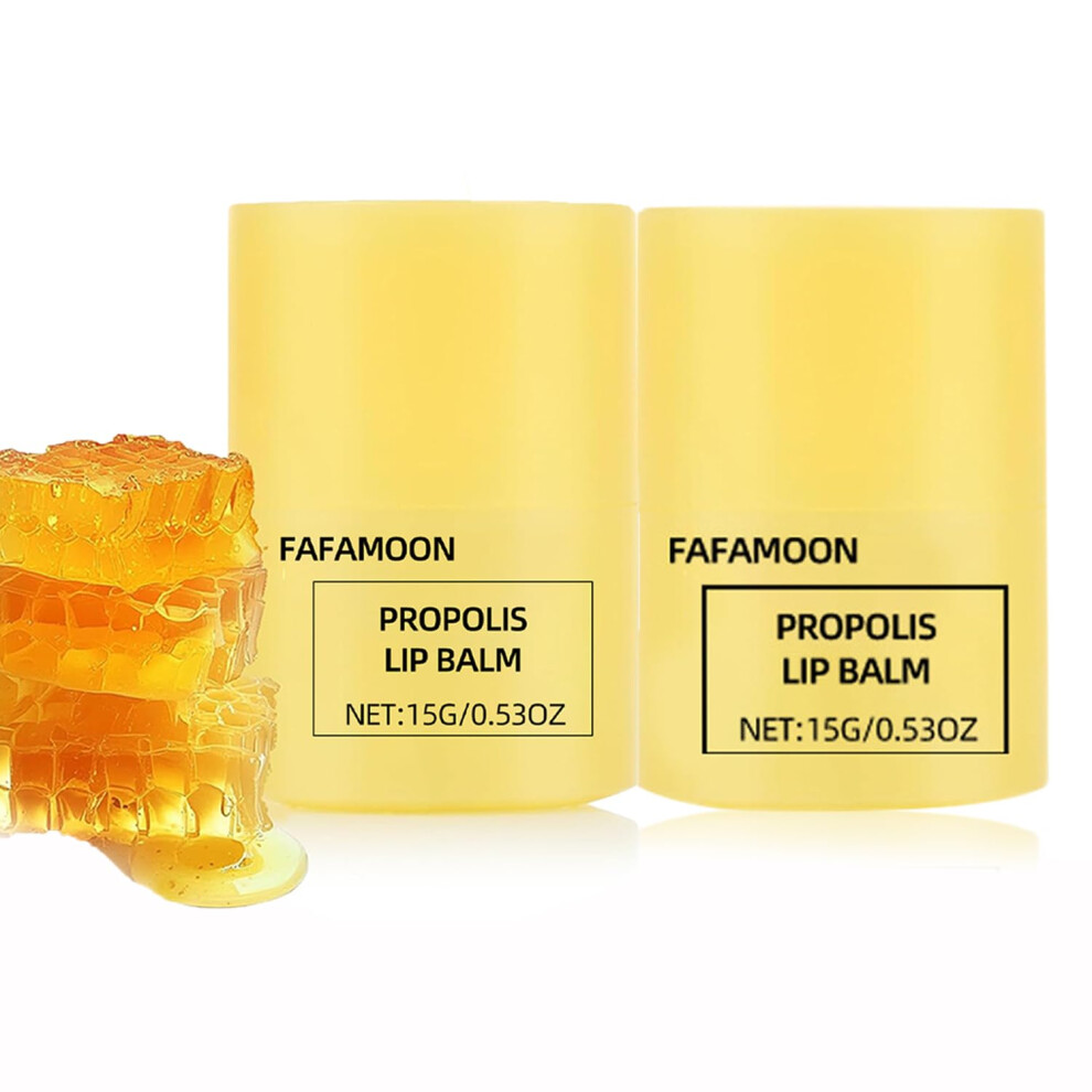 Dulele Honey Lip Butter, Moisturizing Propolis Lip Balm, Overnight Lip Mask Treatment Balm, Hygienic Twist Dispenser, Hydrating Sleeping Lip Mask For