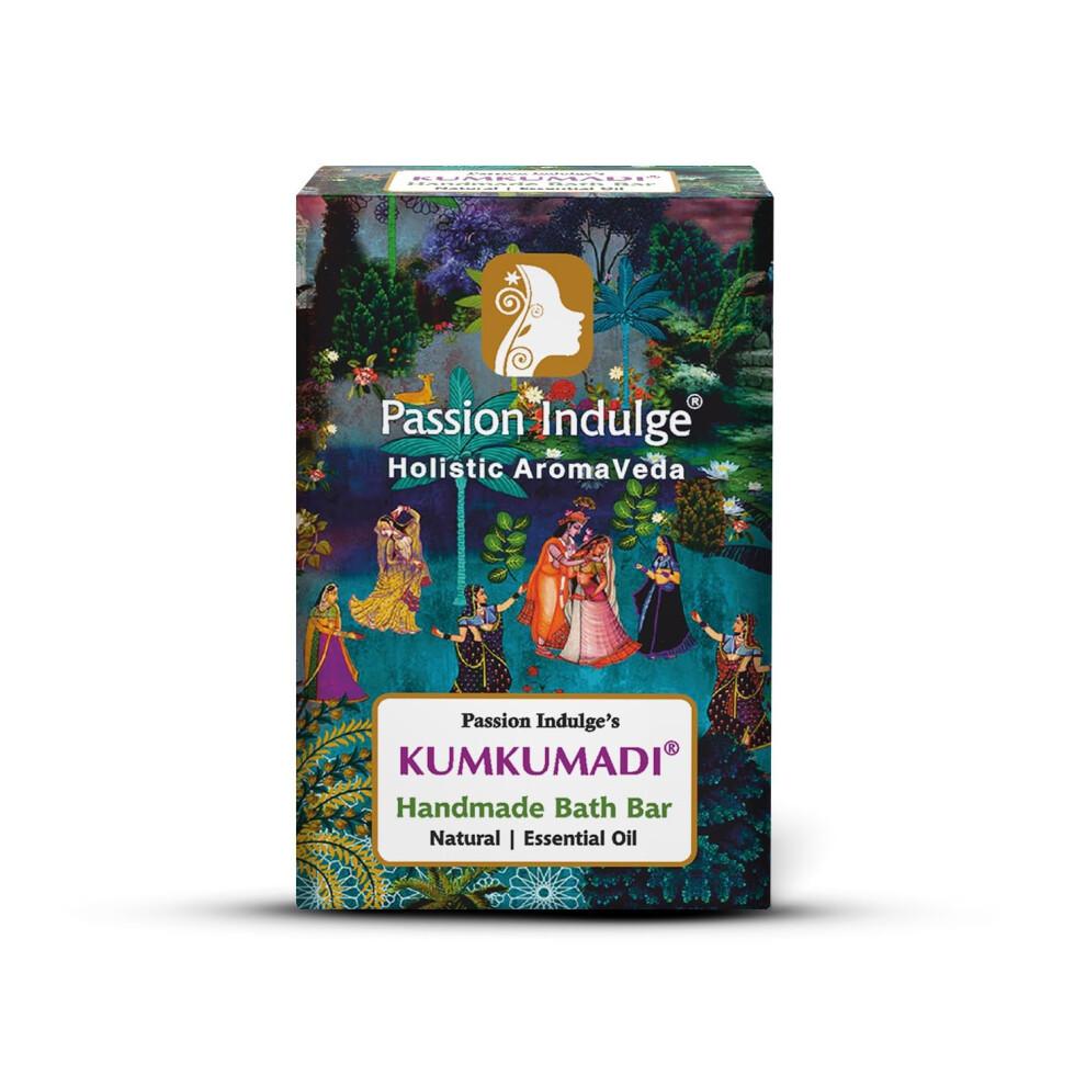 Passion Indulge Kumkumadi Handmade Soap | Kumkumadi Natural Bath Bar -150 Gm | For Skin Glowing| Skin Nourishing Bath Soap