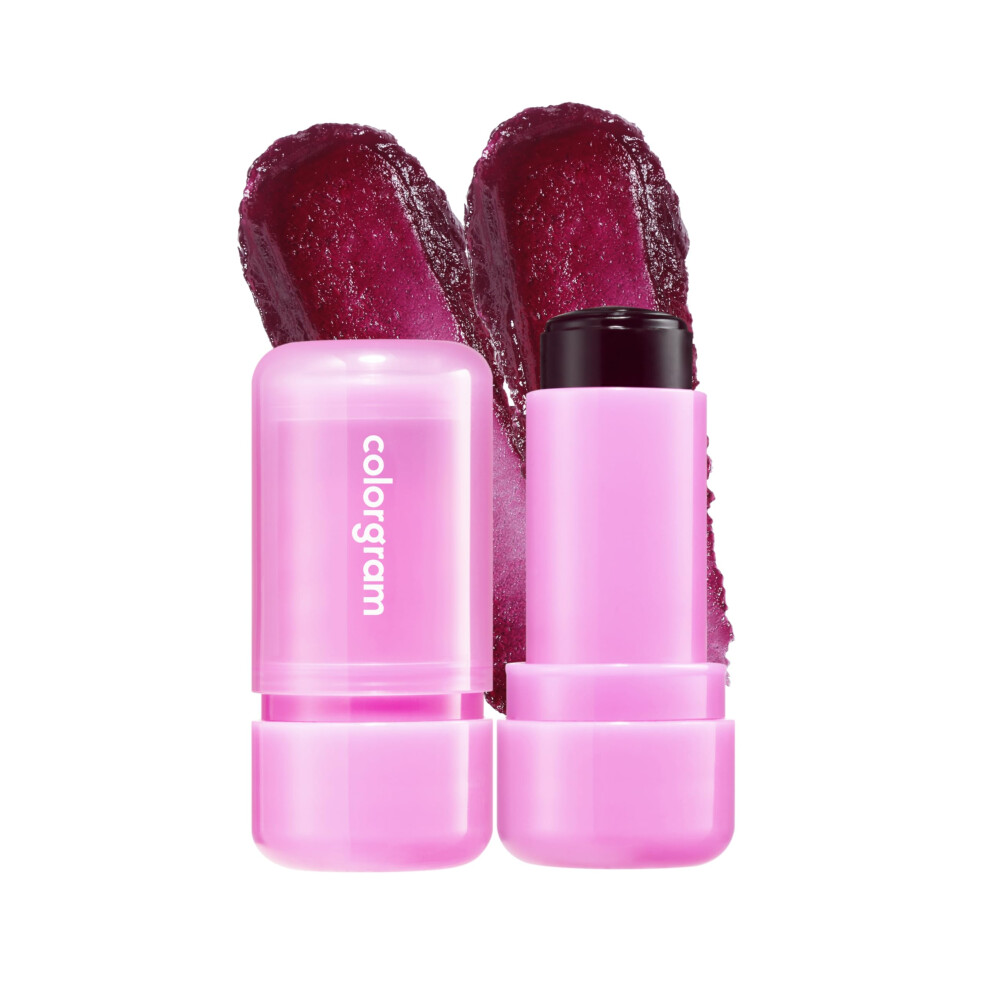 COLORGRAM MULTI JELLY STICK 03 MULBERR JELLY | Soft Grape Purple Shade | Lightweight | Dewy | Sheer | Lip and Cheek Multi Use-image-OPC-PGFJN9R-NEW