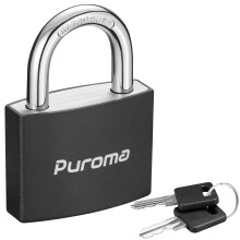 Puroma Lock Kulcsos lakat 1 csomagos alumnium zrak 2 kulccsal 1,1 hvelykes zrhat szekrny zr 43 mm-es kis lakatok kapukertshez Shed Toolbox I