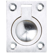 Deltana FRP175U26D 1 3/4-Inch x 1 3/8-Inch Solid Brass Flush Ring Pull