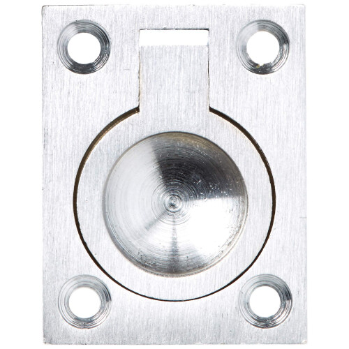 Deltana FRP175U26D 1 3/4-Inch x 1 3/8-Inch Solid Brass Flush Ring Pull