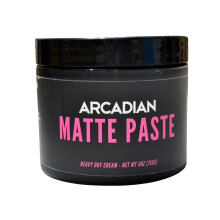 Arcadian Grooming Matte Paste Haarklei voor mannen Styling - Veganistische matte afwerking Sterke hoge hold 4oz