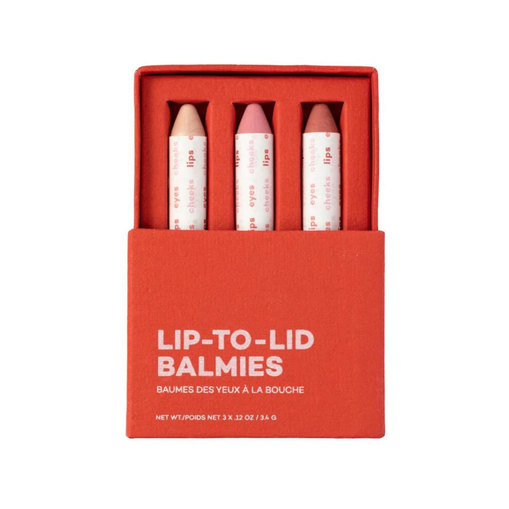 Axiology Multi Stick Crayons F R Augen, Lippen, Wangen, Balmies Trio Geschenkset, Cremig, Aufbaubar, Leicht, Feuchtigkeitsspendend, Rouge, Gesich-image