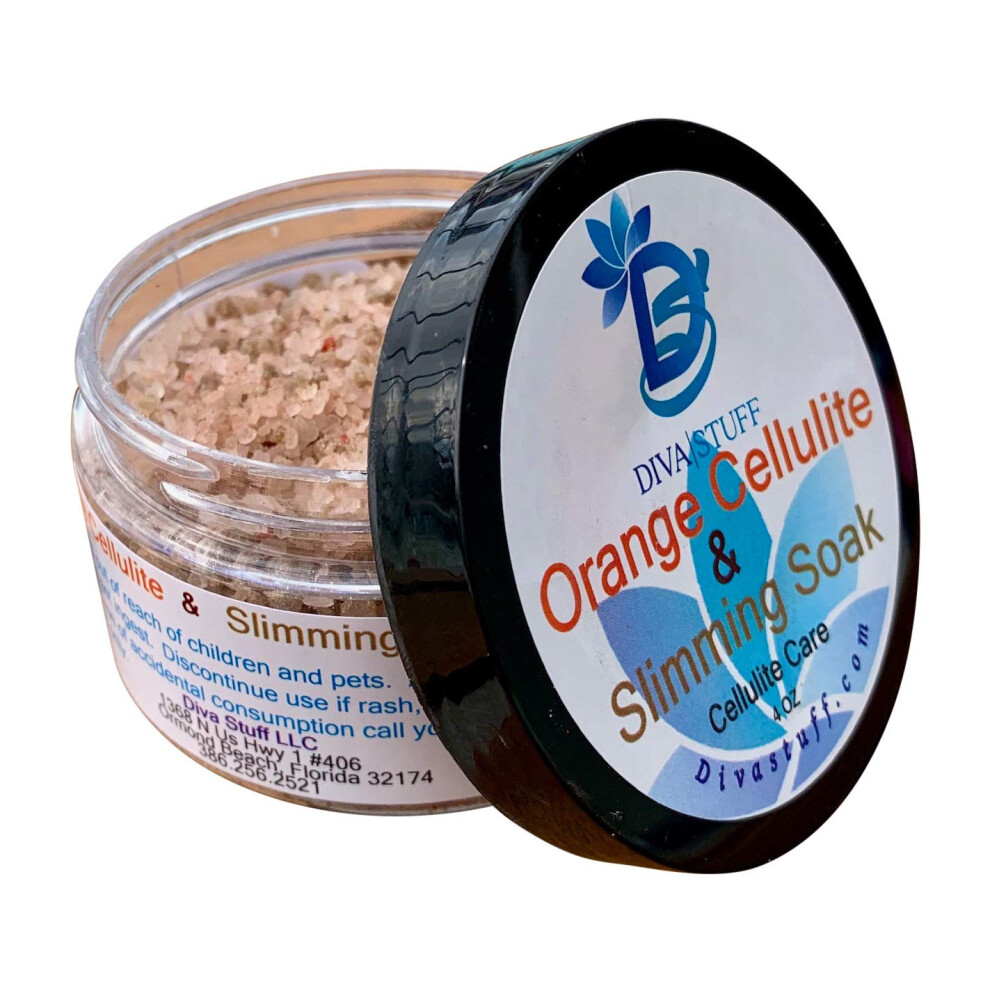 Salzbad Gegen Cellulite Und Zum Abnehmen Mit Orangenpolyphenolen, 113 Ml Glas, Diva Stuff-image