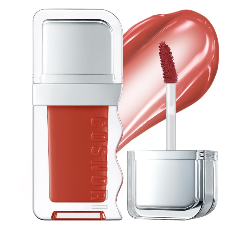 Cosnori Flow Wave Lip Tint - Vegan Glassy Lip Gloss Lightweight & Long-Lasting Plant-Derived Oil Moisturizer K-Beauty (07 Kind)