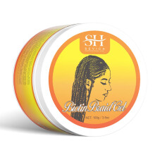 SEVICH Biotin Care Braid Gel - Extreme Hold Braid Wax Shining Curly Hair Gel Hair Damage Repair Formula High Shine Braiding Gel & Edge Control 3,5Oz/