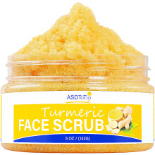 Gurkemeje Scrub - til ansigt og krop Naturlige ingredienser med C-vitamin til at rense og fugte huden Gurkemeje Scrub Hudpleje til alle hudtyper