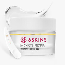 6SKINS Aqua Gel Moisturizer Face with 2% Niacinamide and Ceramides Daily Facial Korean Moisturizer for Plumping Skin Strengthen Barrier and Intense