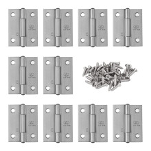 Adiyer 10 stk 304 rustfrit st?l 1,5-tommer foldende r?vh?ngsler Hjemmem?bler Hardware D?rh?ngsel Sm? h?ngsler til tr??sker L?g Smykkeskrin H?ndv?