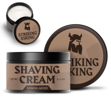 Striking Viking Men's Shaving Cream - 5.3 oz Sandelhout geurende en gevoelige huidvriendelijke scheercr?e mannen