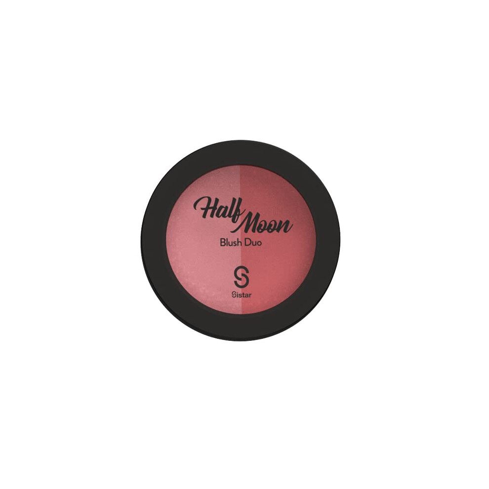 Sistar Half Moon Blush Duo Color Flushed Ultra Pigment Blendable (Rosy Cheeks)