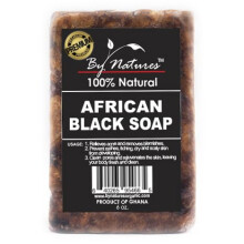 By Natures 100% natuurlijke Afrikaanse zwarte zeep origineel 6,0 Oz (pak van 1)