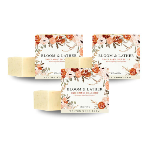 Walton Wood Farm Shea Butter Soap Bar - Gember Mango (3-pack)