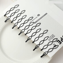 12 db Fekete Vintage Hajtuk Mini Bobby Pins Fashion BB Clip Lthatatlan frufru Clip Kis Bobby Csapok Noknek s Lnyoknak Dekoratv Eskvoi Szp Hajtu