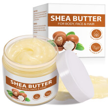 Crema mani al burro di karit    APUUFYQC, naturale, grezzo e non raffinato, idratante e trattenente, mantiene la pelle sana e luminosa, 7,8 oz