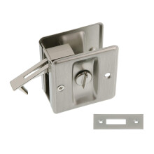 idh by St. Simons 25411-015 Premium Quality Solid Brass Pocket Privacy Door Pull  Satin Nickel
