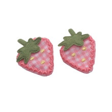 2db Szvet eper hajcsat Noi Lnyok des Hajtuk Pink Barrettes Duckbill Hajkiegsztok